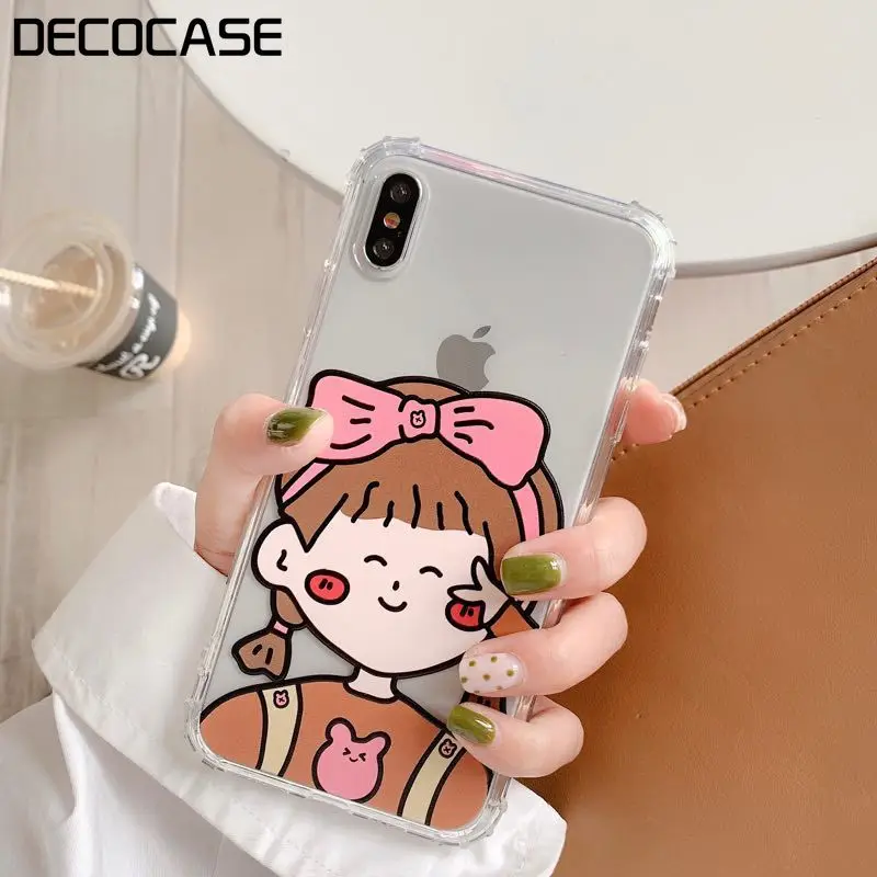 DECOCASE/милые летние Защитные чехлы для телефонов с рисунком из мультфильма iphone 6 6s 7