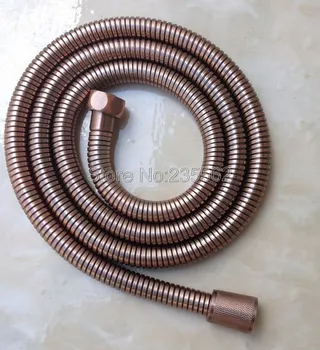 

59" (1500mm) Antique Red Copper Flexible Hand Held Shower Hoses Pipe 1/2" Connection lba699