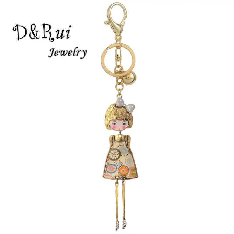 

Keychains for Women Creative Cartoon Figure Keychain Lady Car Key Chain Kids Toys Keyring Key Chain Holder Bag Ring