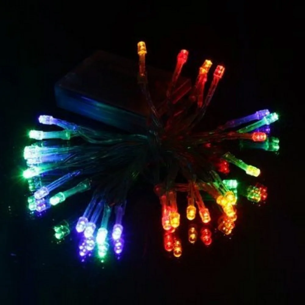 Водонепроницаемая светодиодная гирлянда RGB 20 м 3 * AA батарейки | Лампы и освещение