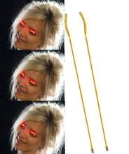 NEW Fashion 1 Pair/2 PCs LEVOU Brilhando Cílios Postiços Cílios Da Pálpebra Vermelho Para A Moda Nigtclub Bar Partido Cosméticos ferramenta