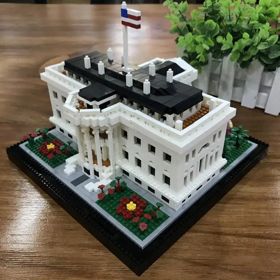 mini building blocks white house