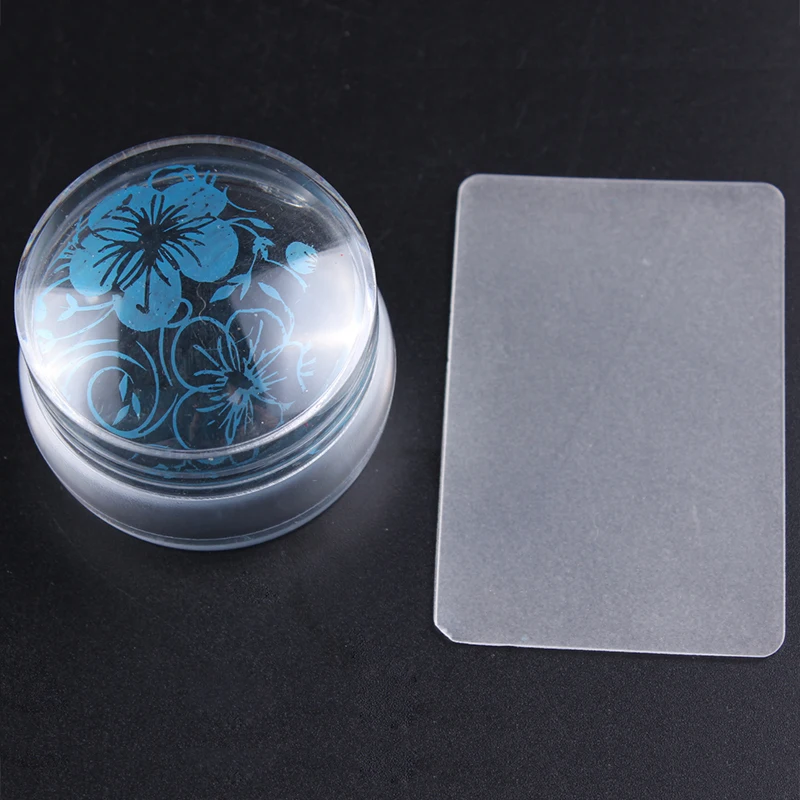 Buy 1Pcs Full Clear Jelly Stamper Transparent Nail