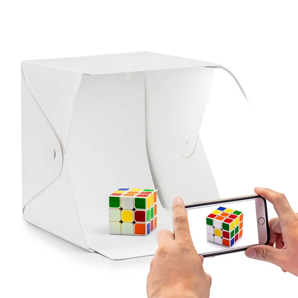 

Portable Mini Foldable Camera Photo Studio Soft Box LED Photography Backdrop LED Light Room Tent Tabletop Shooting Lightbox Room