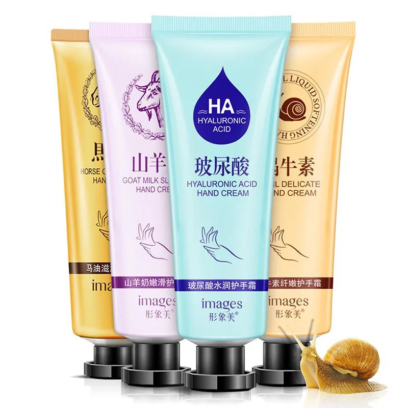 

Hand Cream Moisturizing Hydrating Exfoliate Winter Hand Care Nourishing Skin Care Hyaluronic acid/ Goat milk Horse oil Snail