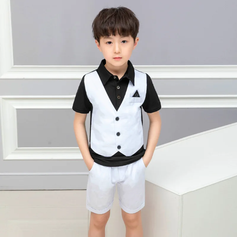 

2019 summer wear new children's clothing factory outlet boy suit children's clothes kids clothing fahsion boys clothing Ali 286