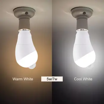 

E27 Motion Sensor Light Bulb Lamp LED Bulb 350 Degree Rotating Sensing Head Bulb for Hallway lampada led