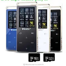 Высокое качество, полностью металлический MP3 плеер, 8G, RUIZU D01, сенсорный экран, видео, шагомер, диктофон, электронная книга, радио, музыкальный плеер