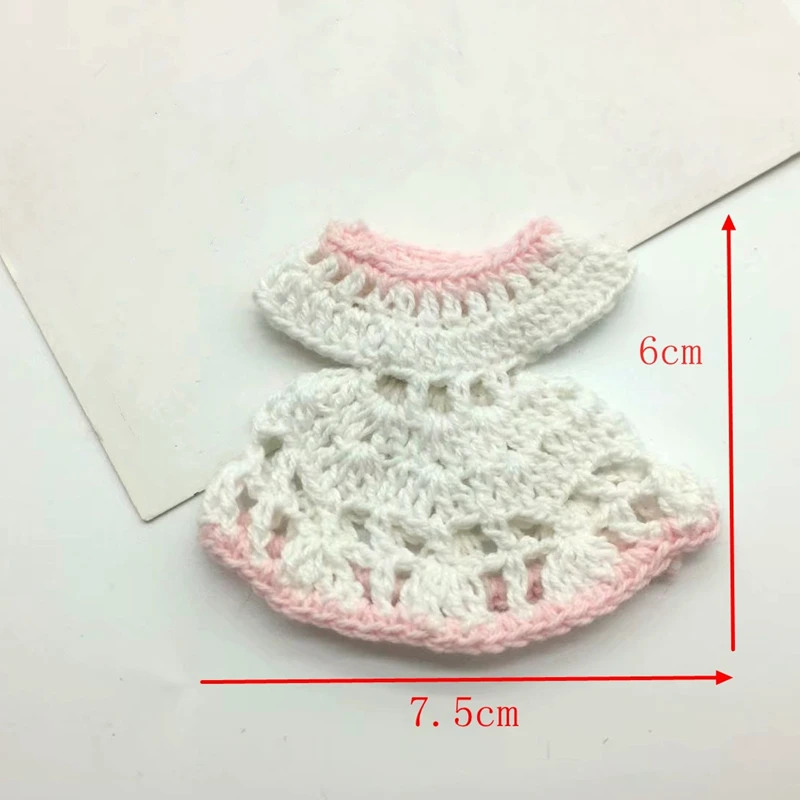 Knitting Clothing Skirt Ornament DIY Doll Decorative Supplies Phone Case Bag Garment Jewelry Handmade Craft Material 2PCS jewelry making supplies,craft supplies,doll handmade accessories,diy knitting kit