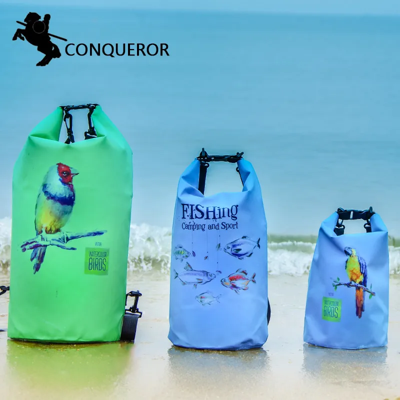 

Conqueror 5L 10L 20L Outdoor Waterproof Bags Ultralight Camping Hiking Dry Organizers Drifting Kayaking Swimming Bags fishing