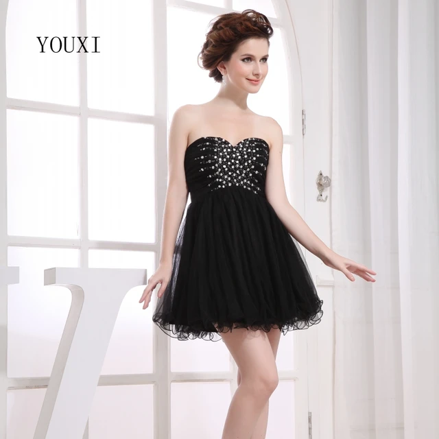 Hot Black Short Prom Dresses