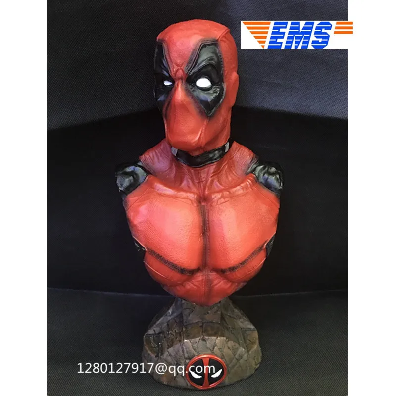 

Statue X-Men Anti-hero Deadpool Wade Winston Wilson Bust Resin Action Figure Collectible Model Toy Q203