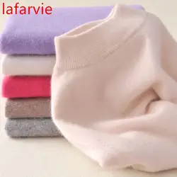 Lafarvie Горячие высокого качества кашемировые свитера Для женщин Мода осень-зима женские мягкие и удобные теплые тонкий кашемир пуловеры