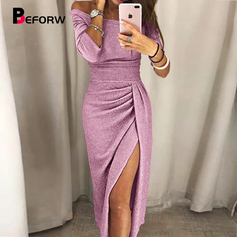BEFORW женское Сексуальная Вечерние Платье женская одежда больших размеров