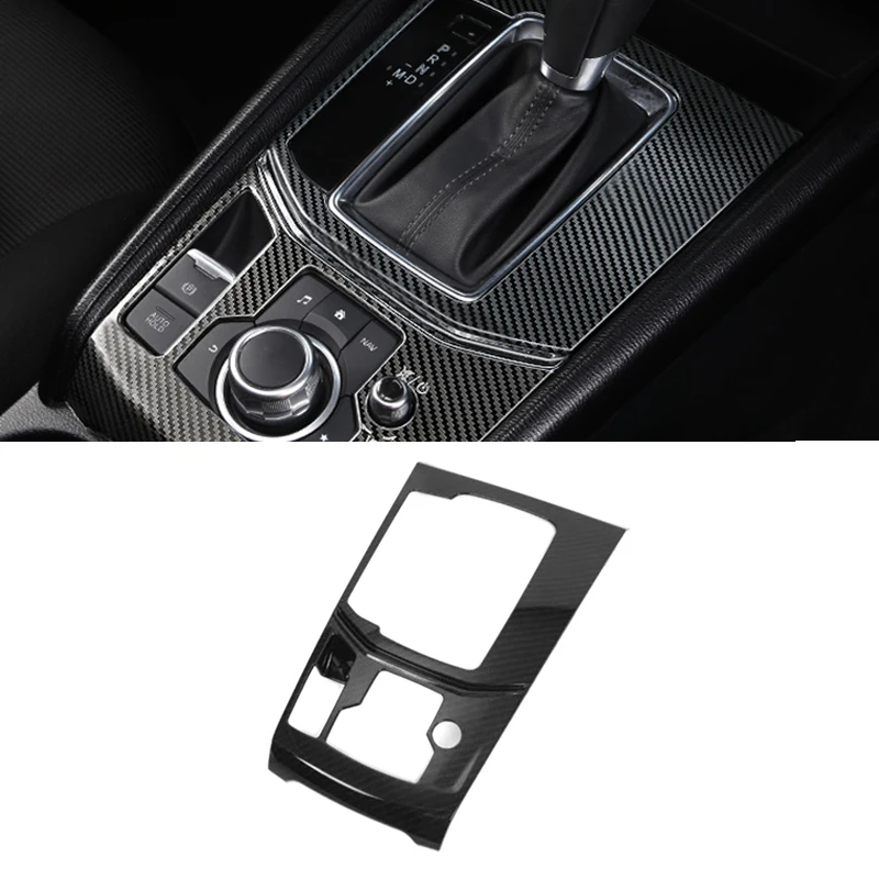 

For Mazda CX-5 CX5 2017 2018 ONLY LHD ABS Carbon Fiber Texture Car Gear Shift Panel Cover Decor Trim