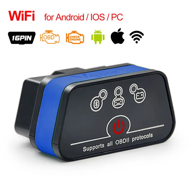 5 шт. iCar2 Bluetooth/Wifi ELM327 считыватель кодов obd OBD2 сканер elm327 icar 2 диагностический