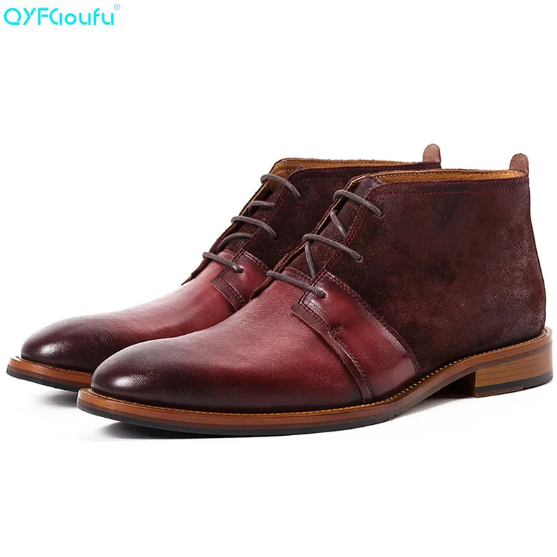 

Winter Fashion Military Boots Men'S Tide Comfortable Ankle Boots High Quality Men Work Chelsea Boots Footwear