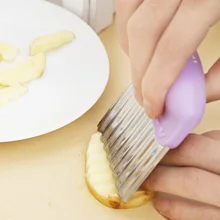 Резак для картофеля фри из нержавеющей стали для изготовления картофельных чипсов нож для резки овощей Кухонные ножи инструмент для фруктов нож аксессуары