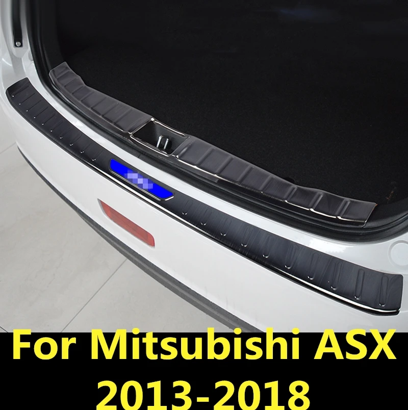 Для Mitsubishi ASX 2013 2018 из нержавеющей стали внутренний внешний задний бампер Накладка