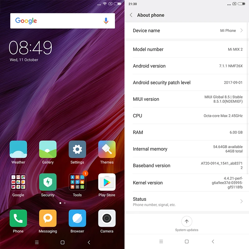 США (американская) Глобальная версия mi X2 X 2 6GB 64GB Смартфон Snapdragon 835 Octa Core 5 99