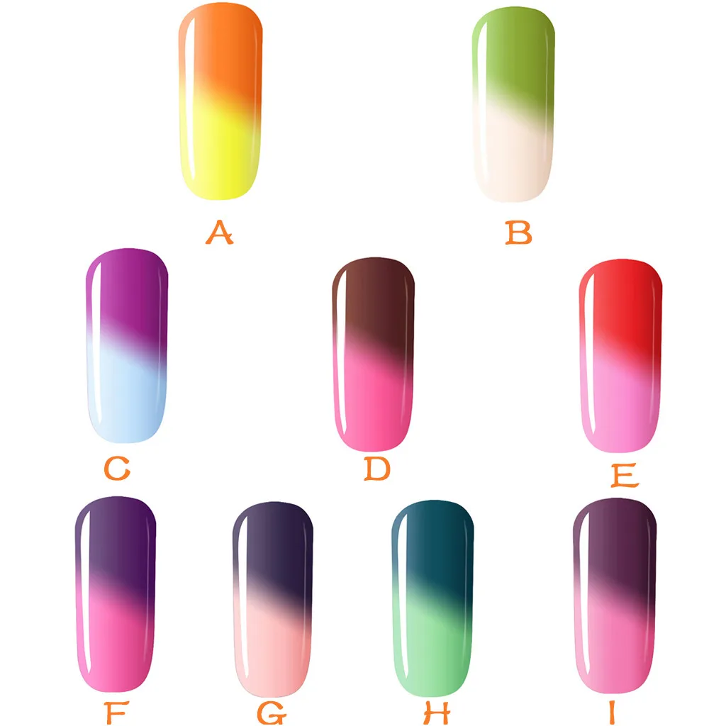 1 шт. 5 мл УФ-температура сменить гель лак для ногтей основа и топ требует краски ногтей