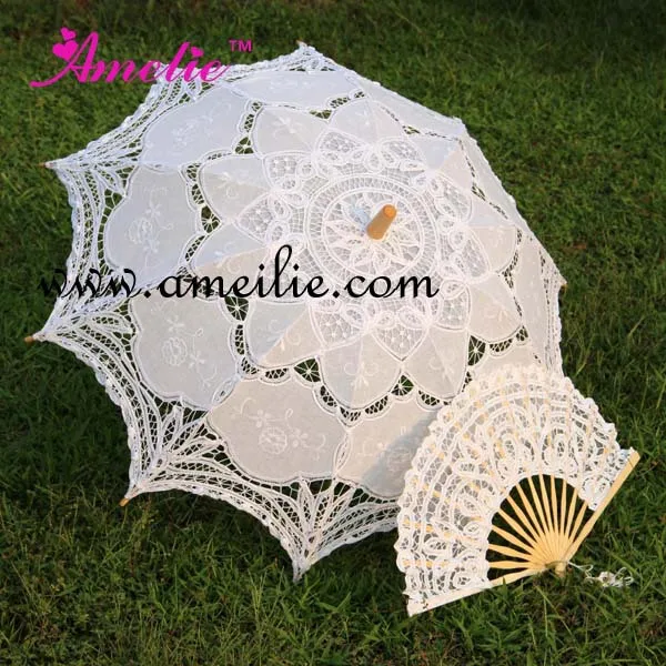 Горячая 3" ручной работы вышитый кружевной зонт от солнца; зонт и кружевной веер подарки на день рождения на свадьбу