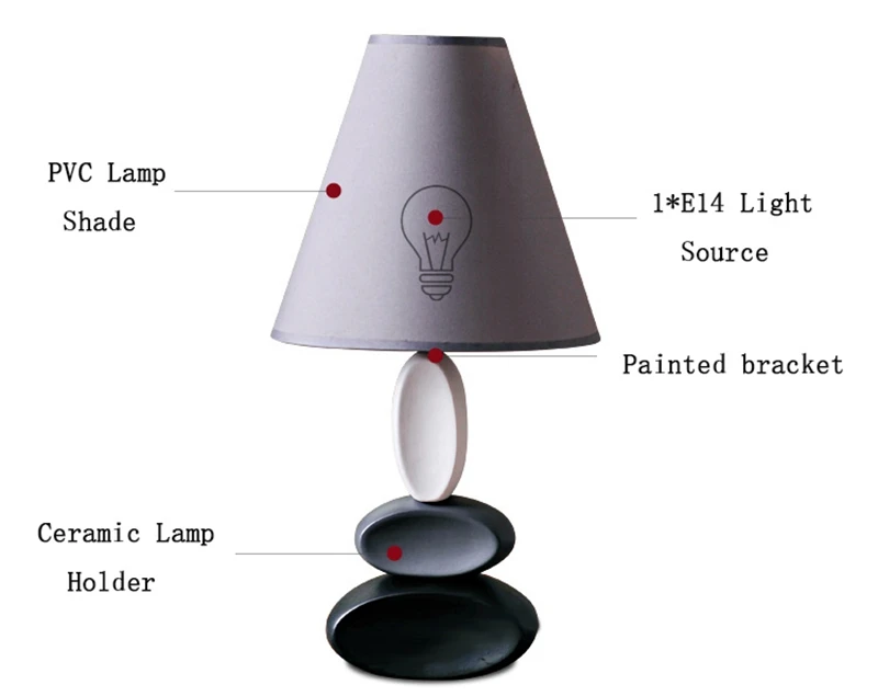 E27 Nordic Simple Ceramic LED Table Lamp Minimalist Style for Desk Decoration Bedroom Bedside Reading Modern Light Fixtures (2)