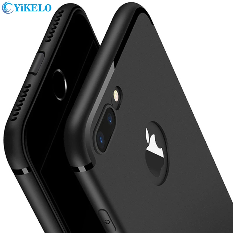 

YiKELO Matte Soft Silicone Rubber Cover For iPhone 8 Plus 8Plus Cases Ultra Thin TPU For iPhone8 Phone Case Celular Coque