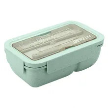 Горячая коробка для обеда многослойная Пшеничная солома волокна изоляции Bento коробки столовая посуда контейнер для хранения продуктов микроволновая печь Ланчбокс