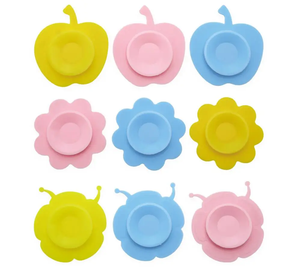 Child Tableware Non-slip Bowl Suction Pad Baby Plate Bowls Magic Absorbing Al ER 