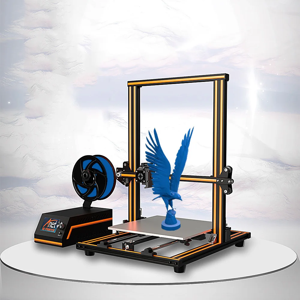 Цена Anet E16 E12 E10 большой 3D принтер Высокая точность двойной оси Y направляющие стержни Prusa I3 настольный 3D принтер Impresora 3d с нитью накаливания