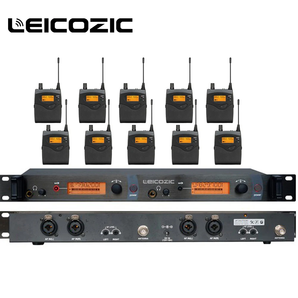 Leicozic Free shipping In Ear Monitor System Stage Wireless UHF monitor