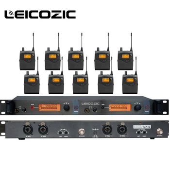 

Leicozic In-Ear Monitor System Stage Wireless UHF monitor in earphone 10 Receiver Wireless Monitor System On-Stage
