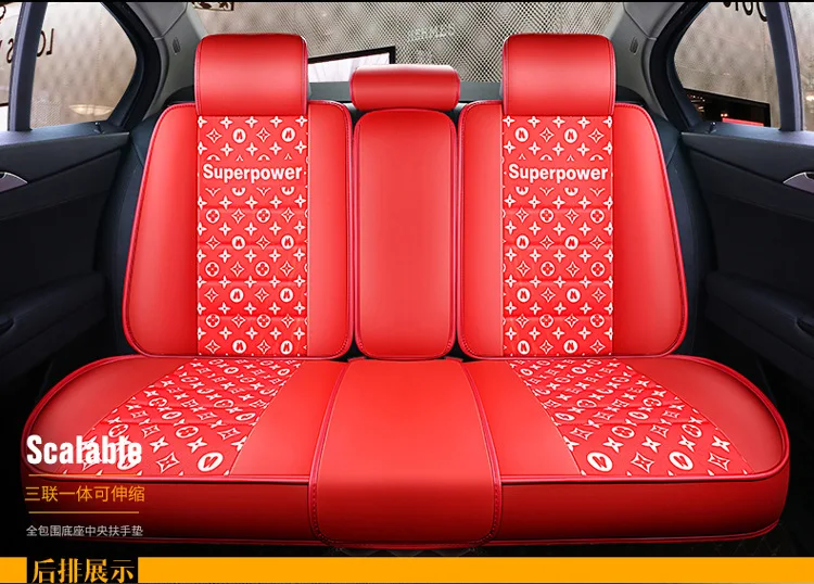 Модные автомобильные аксессуары hello kitty Fundas Coche Asiento универсальный чехол на заднее сидение автомобиля кожаный чехол для автокресла Универсальный