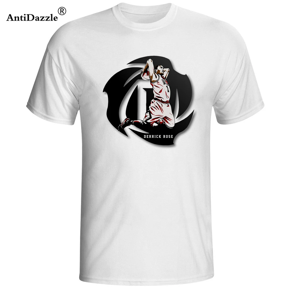 

Antidazzle The New 2017 Summer Style Derrick Rose T Shirts Men Fashion Casual short sleeve Men T-shirt Rose Tops tee
