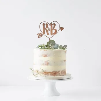 

Custom Initials Wedding Decoration Acrylic silver glitter Personalized Your Names Wedding Cake Topper