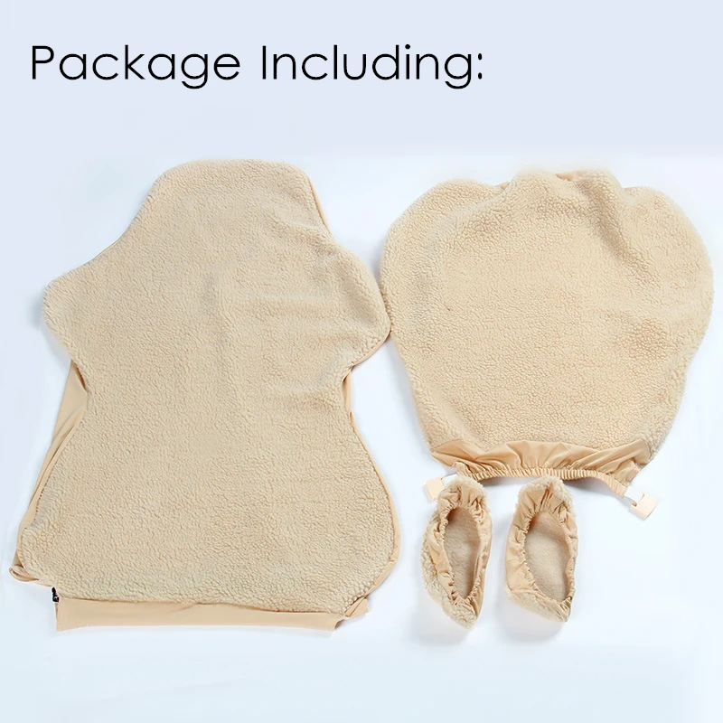 Online 4 teile satz Elastische Stuhl Armlehne Pads + Stuhl Abdeckung Warme Lambswool Computer Stuhl Abdeckungen Für Office Home Schutzhülle Für Sessel