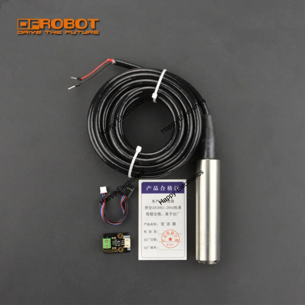 

DFRobot Gravity Throw-in Type Liquid Level Transmitter Sensor for arduino water oil waterworks refinery sewage disposal