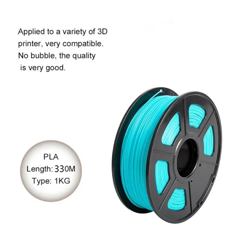 

PLA 3D Printer Filament Consumable 330m/1082ft 3D Printing Materials Filament Consumables Plastic PLA 1.75mm Print Filament