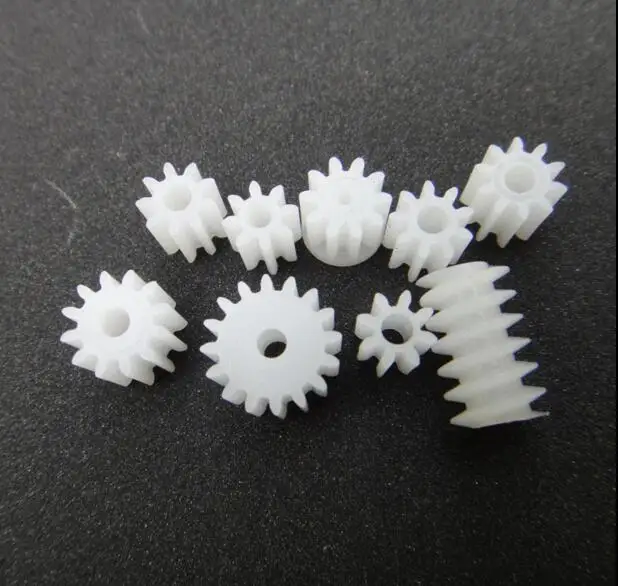 11pcs/pack 0.5 module worm gear plastic shaft gear DIY Micro DC Motor