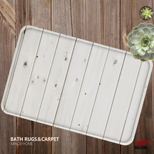 [MIAOJI] деревянная доска из искусственного дерева мягкий коврик для ванной влагопоглощающий коврик нескользящий 40x60 см