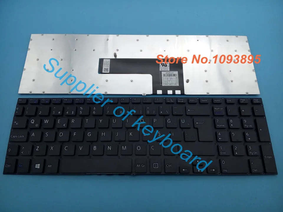 Новая Турецкая клавиатура для Sony Vaio SVF15 SVF152C29M SVF15A SVF15E SVF15A16CXB SVF15N17CXB SVF153 SVF152 черная |