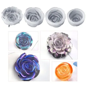 

Crystal Epoxy Mould DIY Jewelry Stereo Flowers Variety Bright Mirror Flower Silicone Mold