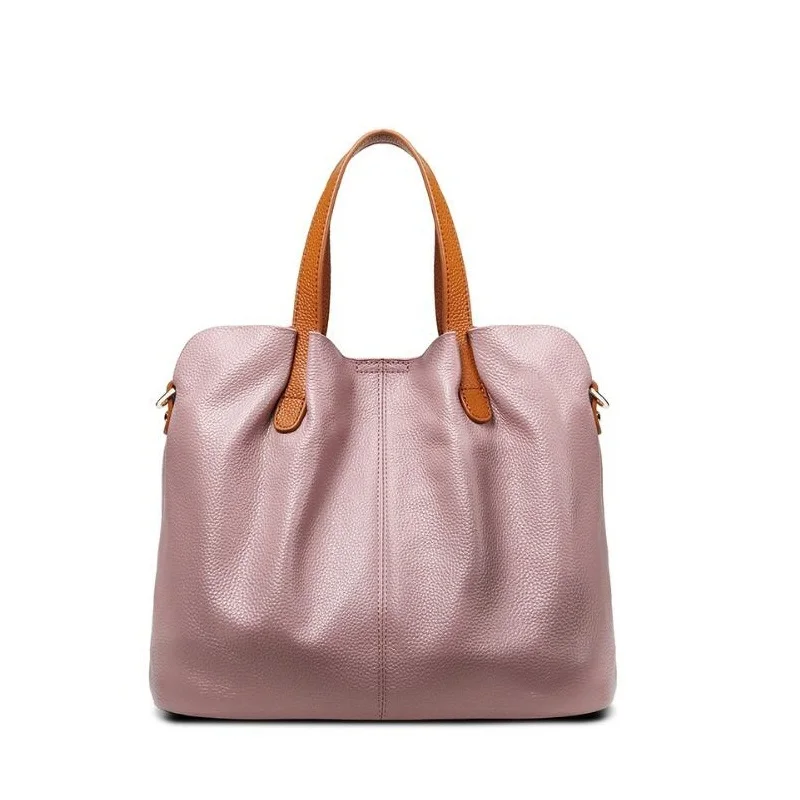 

Miyahouse Fashion Genuine Leather Women bag Litchi Grain Tote Handbag Lady's Messenger Bag Luxury Designer Crossbody Bag