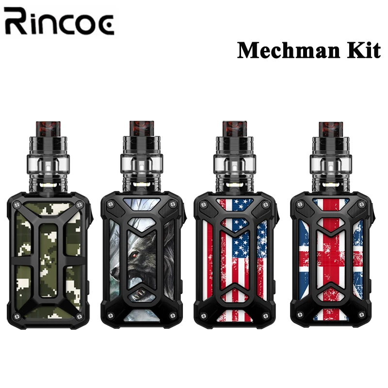

Origina Rincoe Mechman Mesh 228w Kit VW/TC/TCR/BYPASS Mode Electronic Cigarettes with Rincoe Mesh Tank Vaporizer