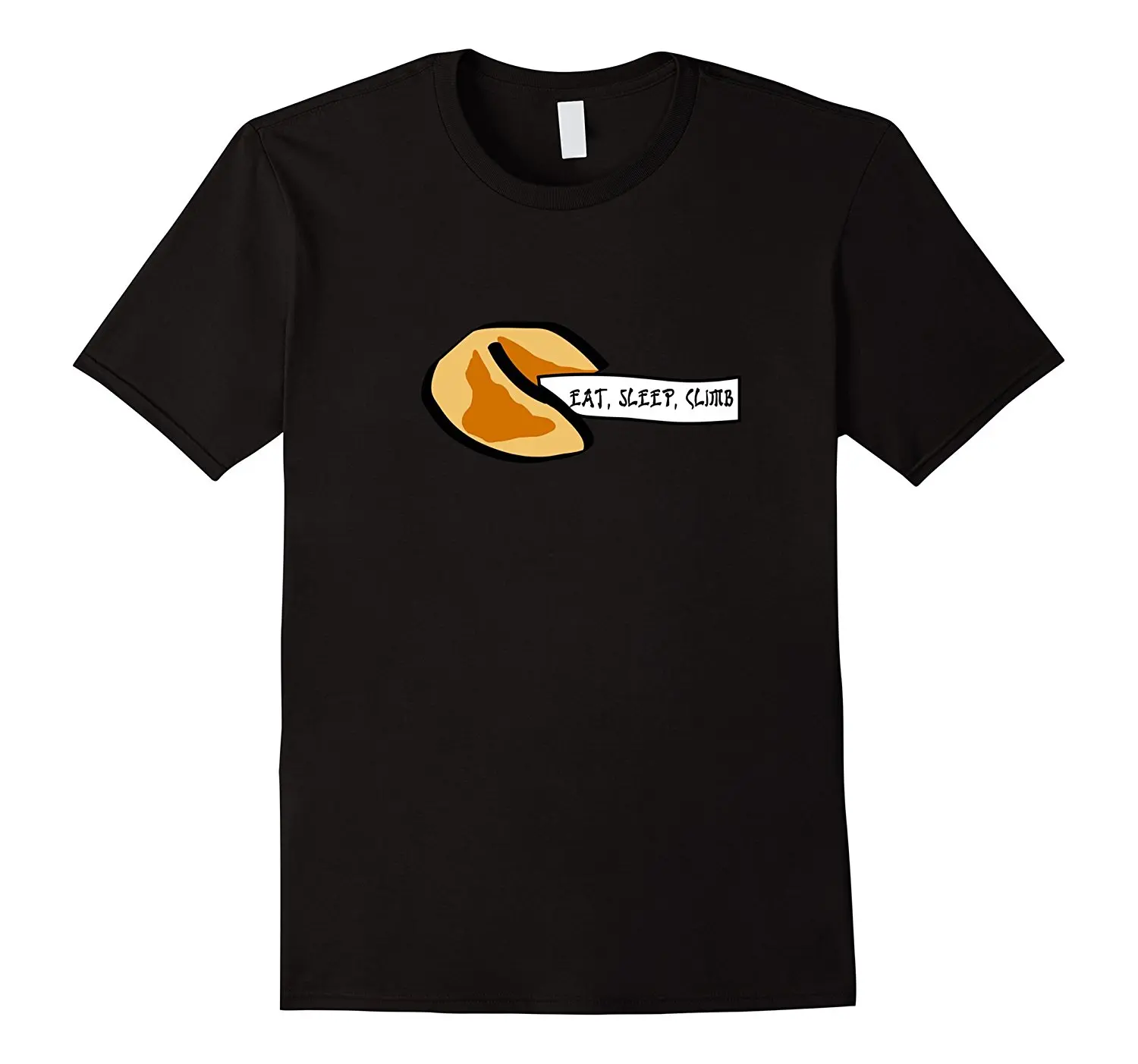 Rock Climberinger Fortune Cookie Eat Sleep Climber Мужская футболка с круглым вырезом и принтом женская