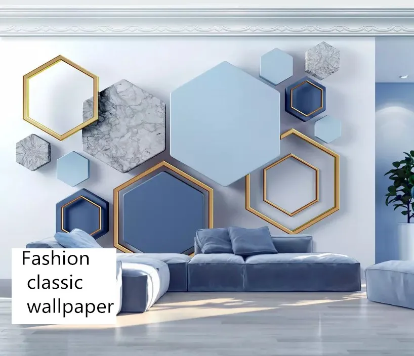 Beibehang пользовательские размеры обои домашний декор трехмерный современный минималистский геометрический мрамор мозаика ТВ фон обои