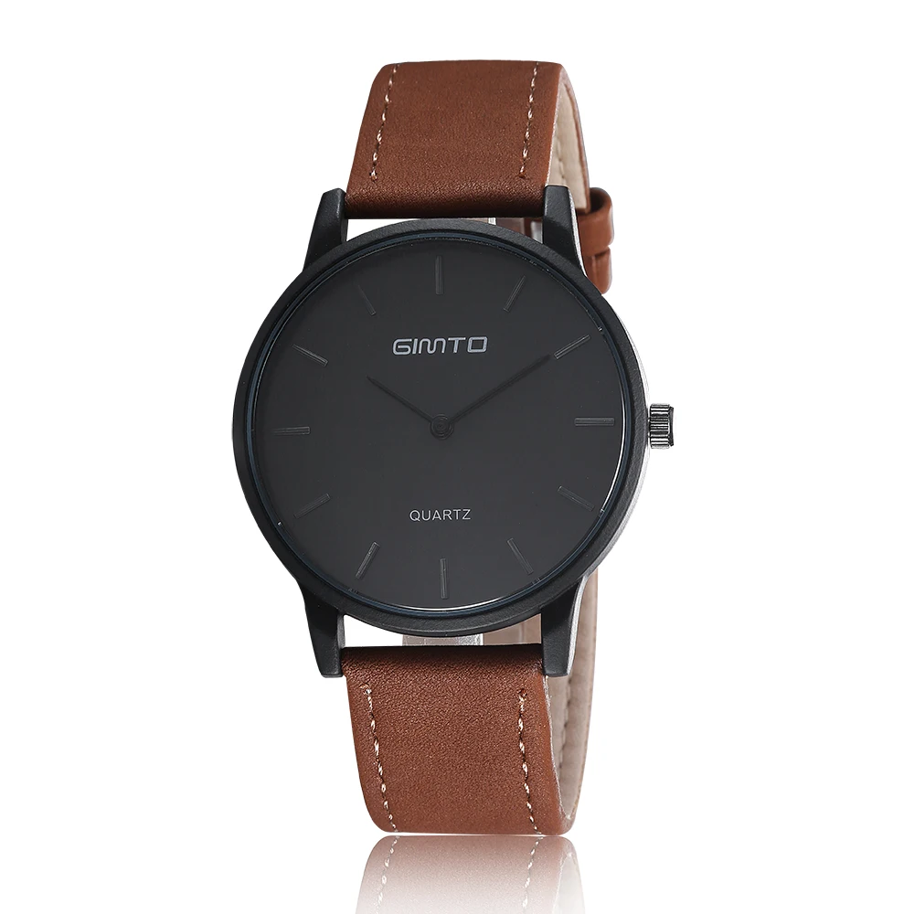 Business Casual Wristwatch Leather Strap Geneva Watch Simple Fashion Hodinky Men Classic 3 Colors Dresses Wrist