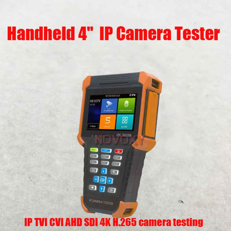 Бесплатная доставка ручной 4 "водонепроницаемый пылезащитный интерфейс IP камера тестер 4 K H.265 все виды CCTV камера s тестер