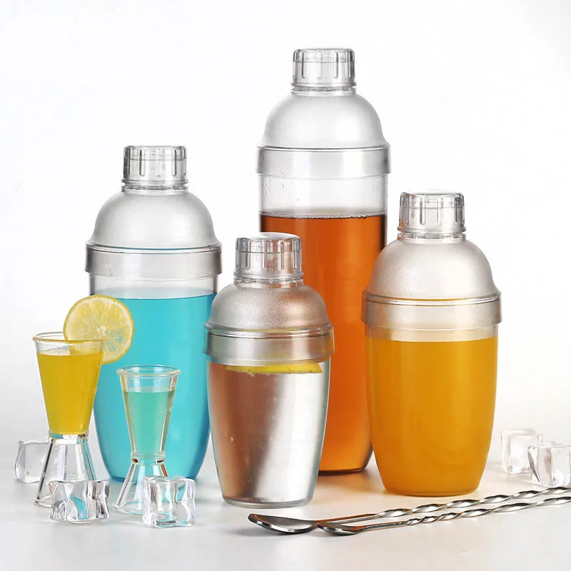 

PC Bar Cocktail Shakers Commingler Formula Dull Polish Cocktail Shaker Scale Drinkware Boston Mixing Glasses Set Bar Tool 1pcs